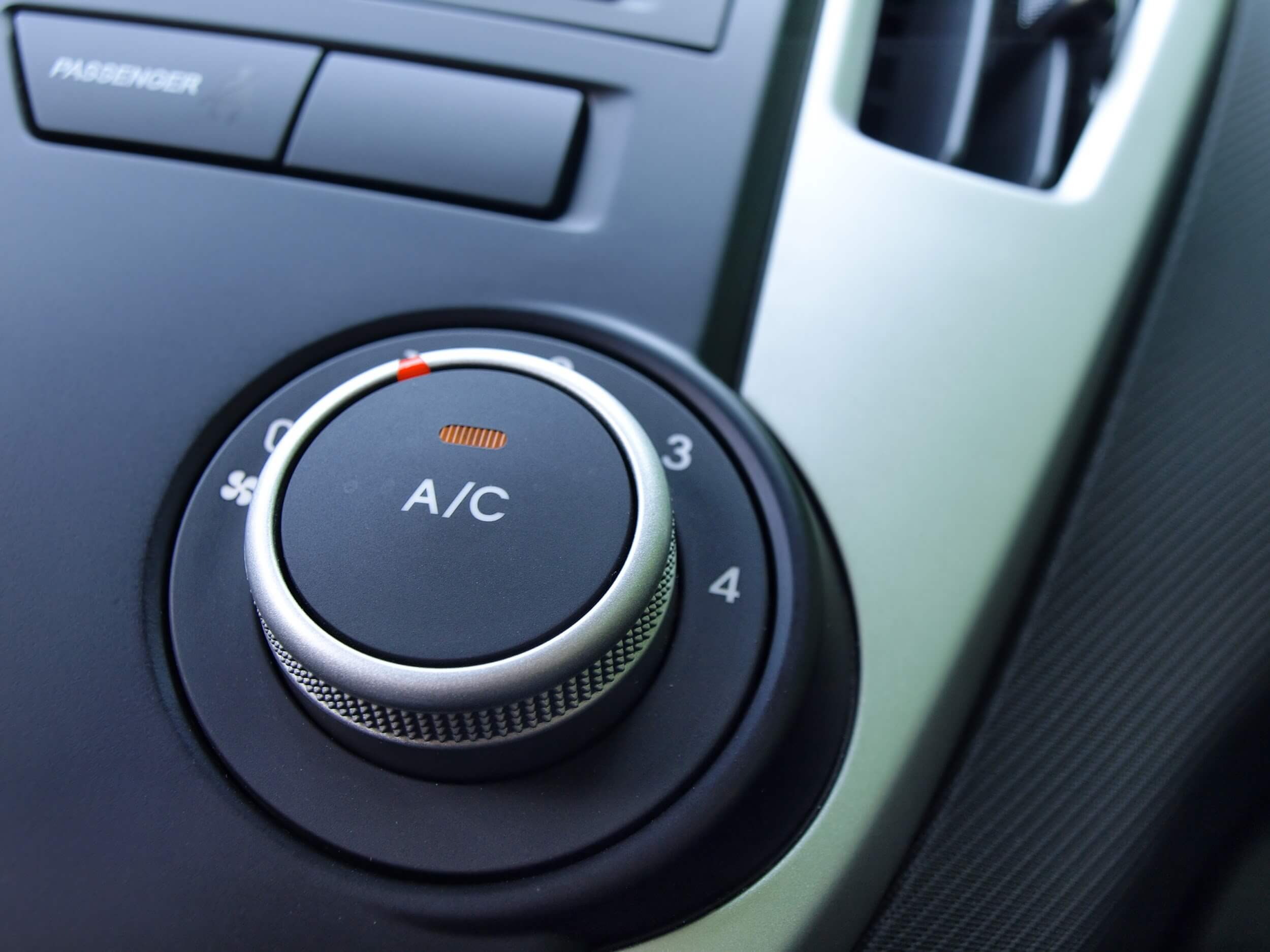 An Air Con Temperature Button